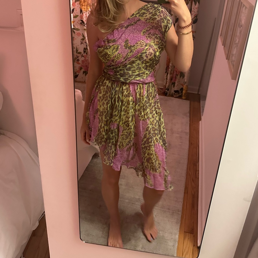 Vintage YSL SAINT LAURENT ASYMMETRICAL DRESS